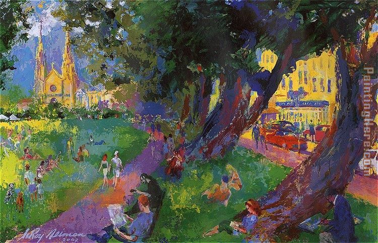 Washington Square Park painting - Leroy Neiman Washington Square Park art painting